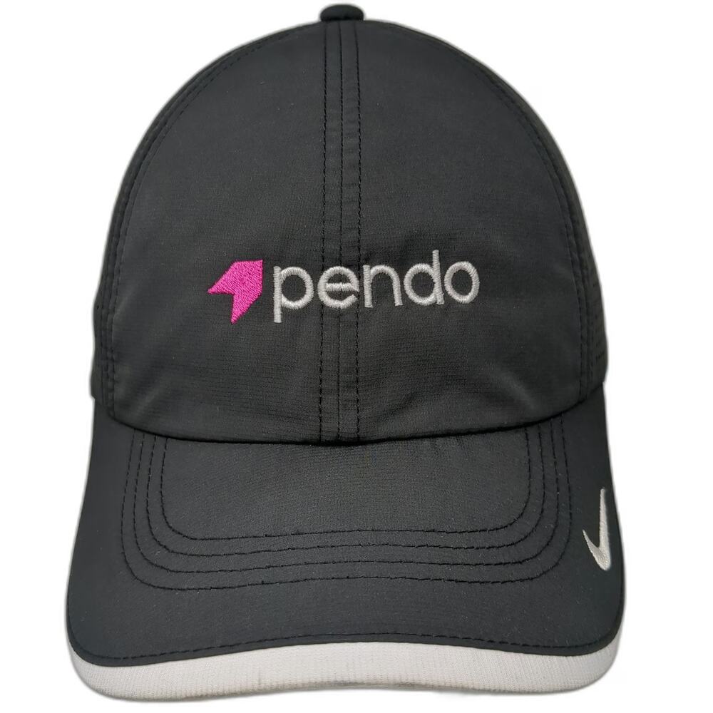 Nike Baseball Cap Black One Size Pendo Logo Dri-FIT Perforated Heritage86 Hat